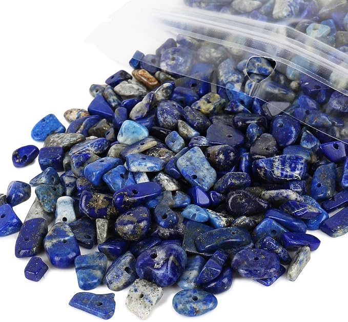 456 PCs Natural Chip Stone Beads, 5-8mm Irregular Multicolor Gemstones Loose - Image 2