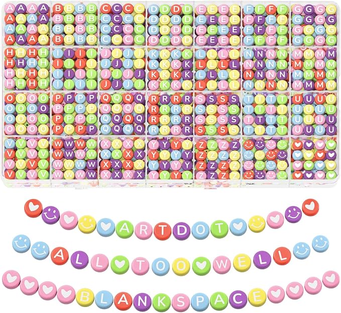 ARTDOT 1400 Pieces Letter Beads by ARTDOT