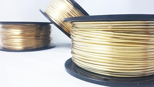 18 Gauge, Jeweler's Brass Wire, Red Brass, Round, Dead Soft, CDA #260-1LB(214FT) by CRAFT WIRE