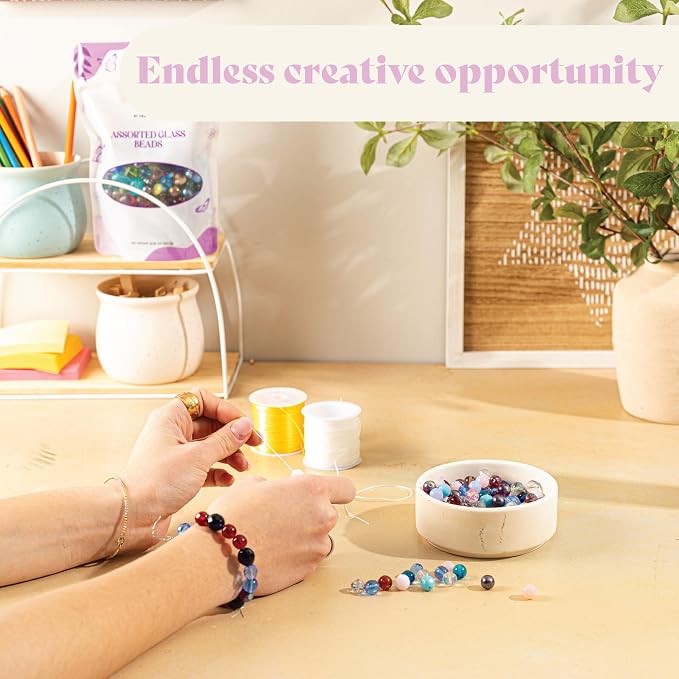 Assorted Glass Beads for Jewelry Making, DIY Lamp Work, Arts and Crafts - Image 9