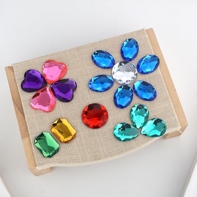 128Pcs Large 1 Inch Acrylic Diamond Jewels - Image 6