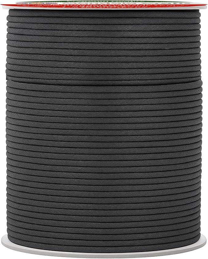 Mandala Crafts 2mm 109 Yards Dim Gray Cotton Waxed Cord for Jewelry Making Bracelet Cord Waxed String - Beading String Thread Jewelry Cords for Necklaces String