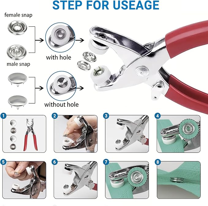 150 Sets Metal Snap Buttons - Image 3