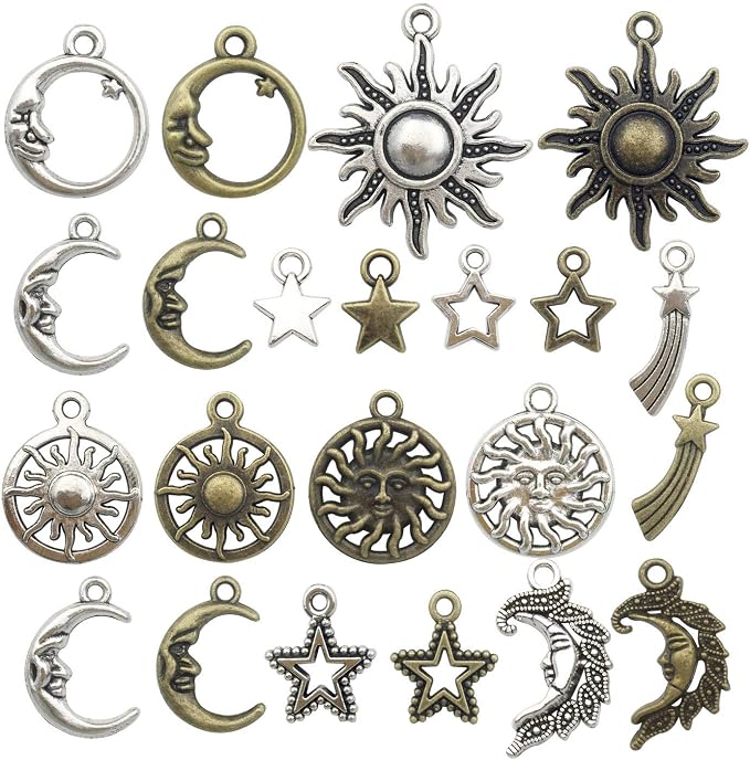 100g Craft Supplies Celestial Collection Charms Pendants by WOCRAFT