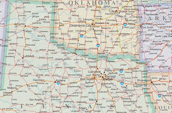 24x36 United States, USA US Executive Wall Map Poster Mural (24x36 Laminated)