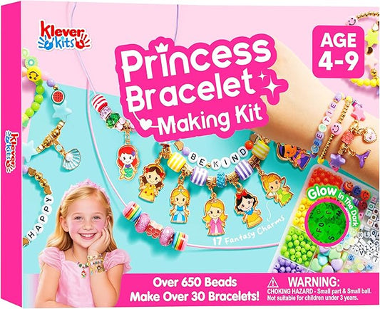 JOVA Klever Kits Princess Bracelet Making Kit, Jewelry Making Kit, Bracelets by KleverKits