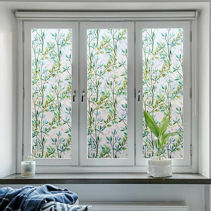 Ranzdn Window Privacy Film, Stained Glass, Static Cling, 23.6" x 157.4" | No - Image 5