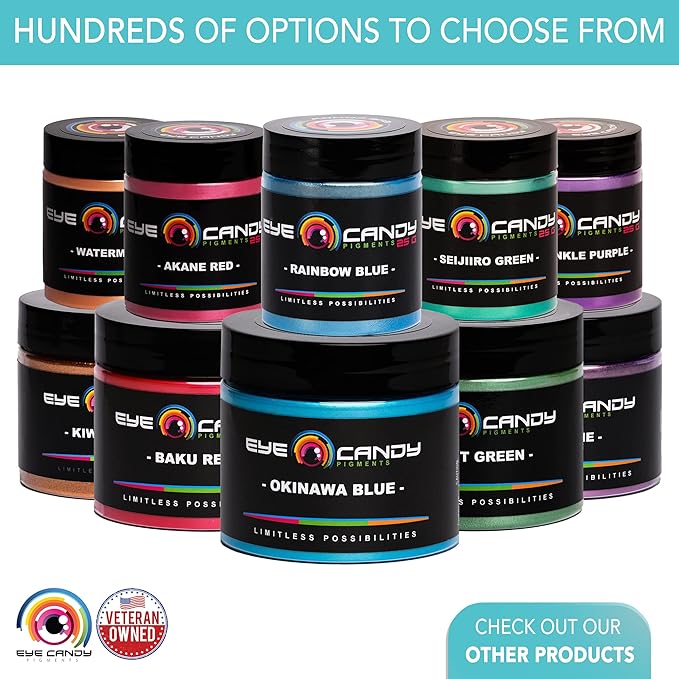 Eye Candy Pigments Premium Purple Mica Powder - Persian Purple (25gr) - for Epoxy, Resin, Soap, Paint, Woodworking, Acrylic Pouring, Bath Bombs, Fishing Lures - DIY Arts and Crafts Additive