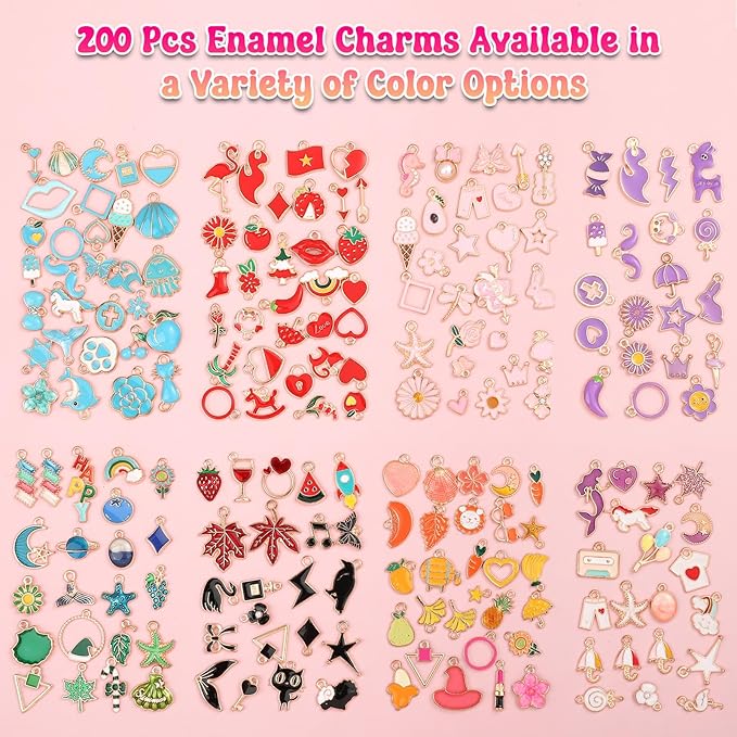 200Pcs Charms for Jewelry Making - Image 2