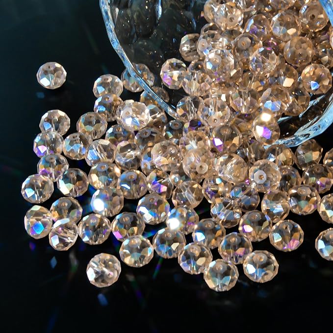 220Pcs 10mm Crystal Glass Beads - Image 2