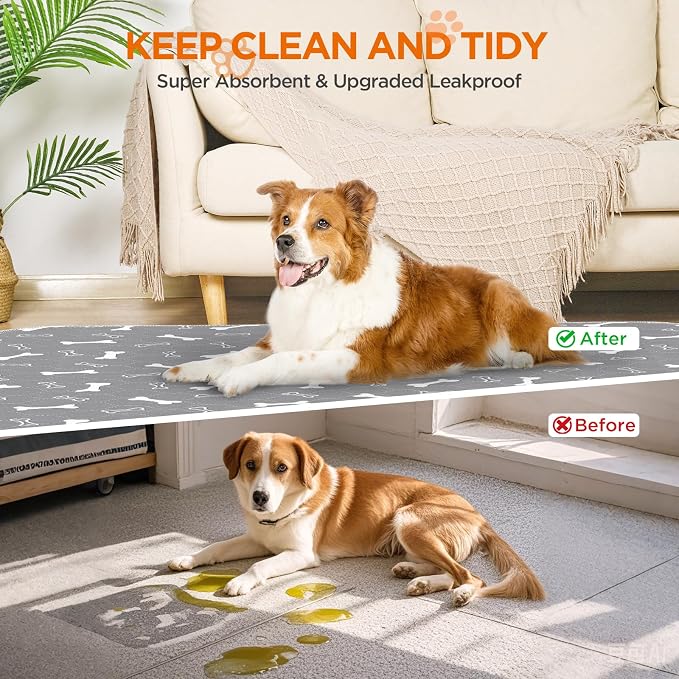 Washable Pee Pads for Dogs Large 54" x 54" 2-Pack Reusable Puppy Pads Pet - Image 7