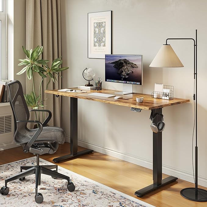 Agilestic Electric Standing Desk, 60 x 24 Inches Height Adjustable Desk - Image 4