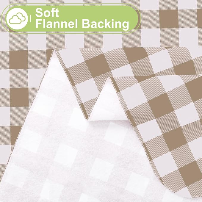 Smiry Oval Table Cloth, Waterproof Vinyl Tablecloths - Image 4