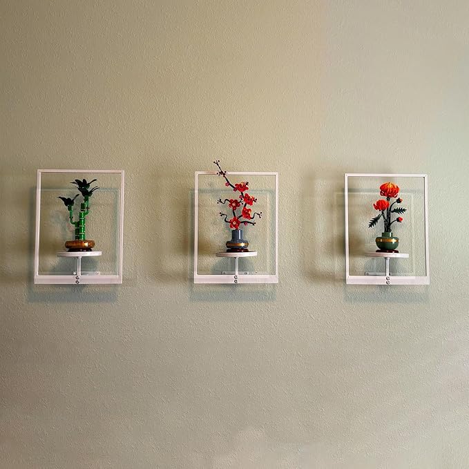 Picture Frame Wall Planters Set of 3, Modern Metal Hanging Shelves - Image 5