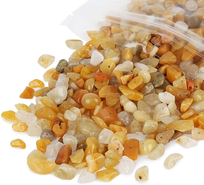 456 PCs Natural Chip Stone Beads, 5-8mm Irregular Multicolor Gemstones Loose - Image 2