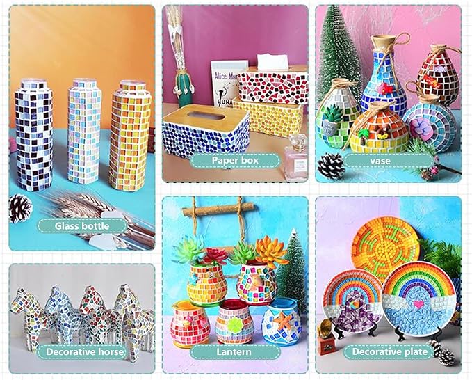 BTMIEY 500g Glue Down Irregular Tiny Mosaic Tile Hobbies Children Handmade - Image 2