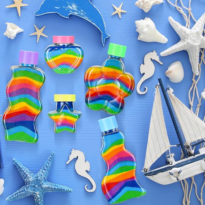 Tanlade 50 Pcs Plastic Sand Art Bottles - Image 3