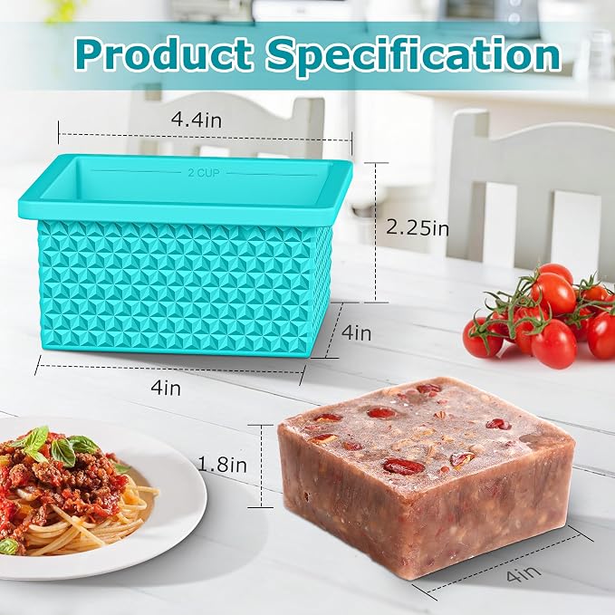 6 Pack-Silicone Freezer Tray - Image 4