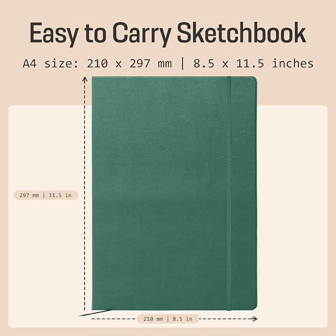 BROWNSTONE JOURNALS A4 Sketch Book Hardcover - Image 3