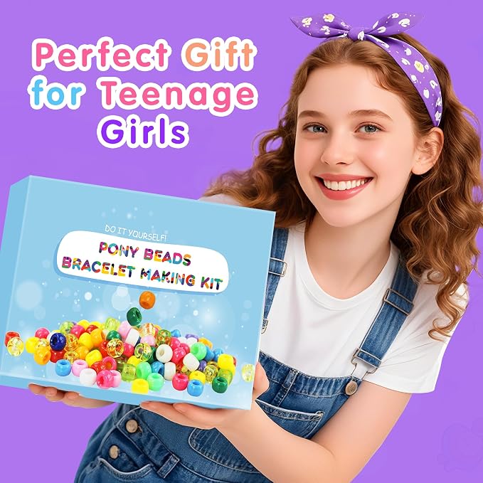 Redtwo 7 Boxes 5000 Pcs Pony Beads Kit, 144 Colors 6x9mm Kandi Beads - Image 6