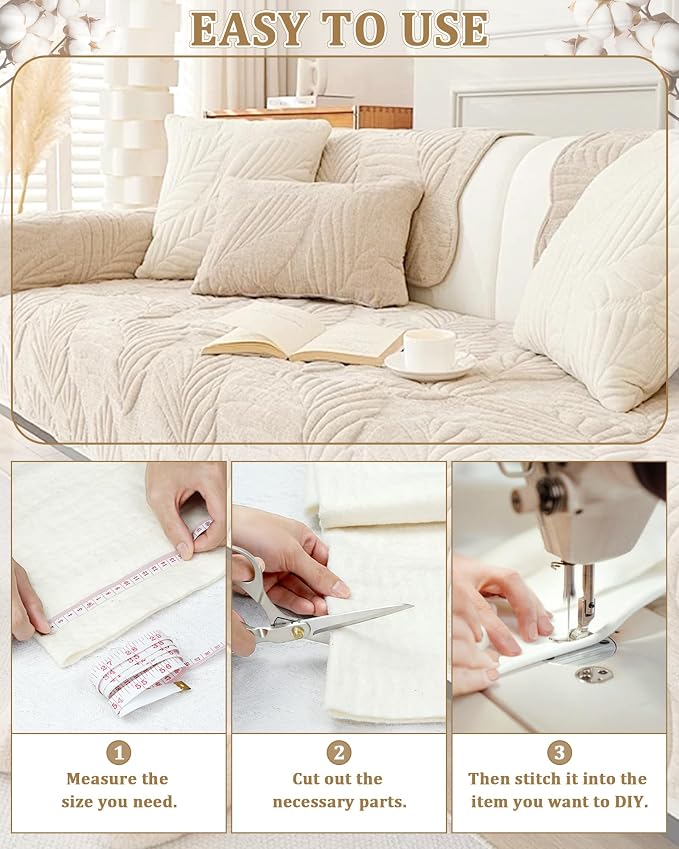 PLANTIONAL Grinding Natural Cotton Quilt Batting: 47-Inch x 59-Inch Light - Image 6