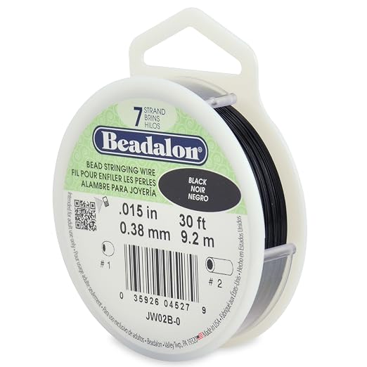 Beadalon 7-Strand Stainless Steel Beading Wire, Flexible & Durable Wire by Beadalon