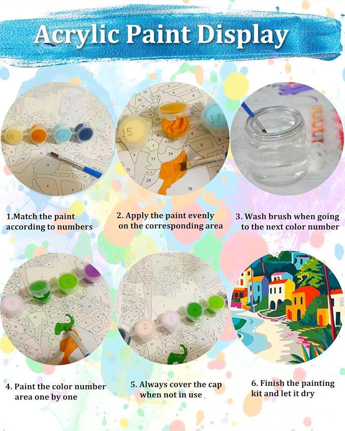 TOCARE Beach Paint by Numbers Kit - Image 7