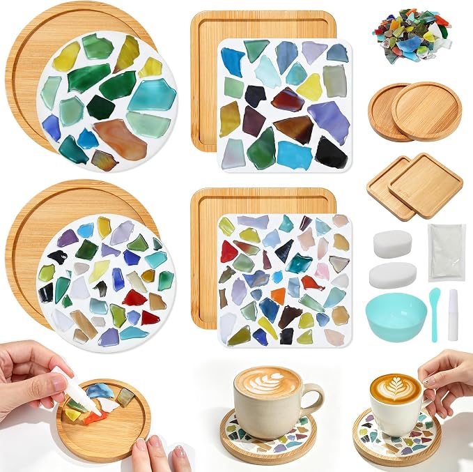 WATHFKCU 4 Sets DIY Mosaic Kits by WATHFKCU