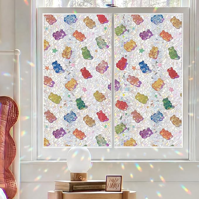 ADD.HERES Window Privacy Film, Stained Glass Decorative Static Cling, Removable by ADDHERES
