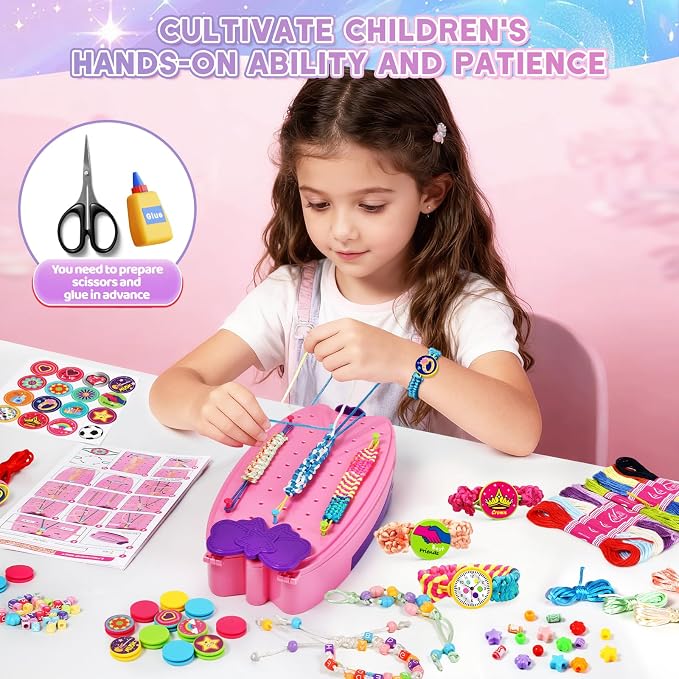 OCHIDO 2 in 1 Friendship Bracelet Kit, Bracelet Making Kit - Image 5