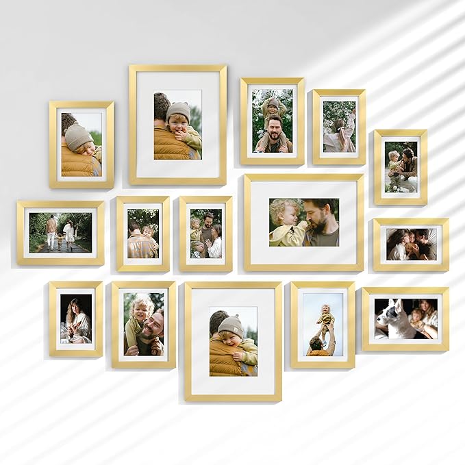 Venusmiles 15 Pack Picture Frames Collage Wall Decor, Gallery Frame Set by Venusmiles