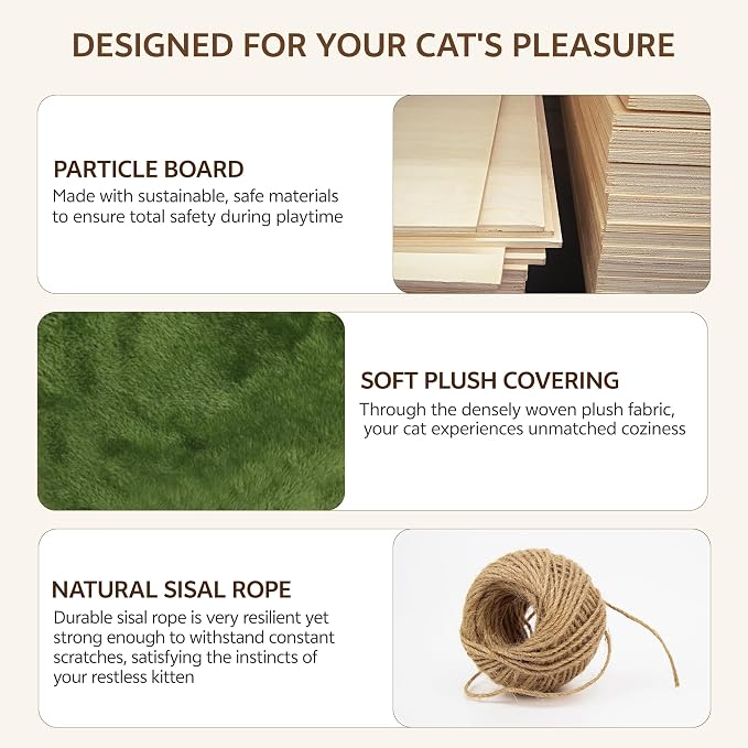 13-in-1 Cat Wall Shelves, Wall Mounted Cats Furniture Set - Image 6