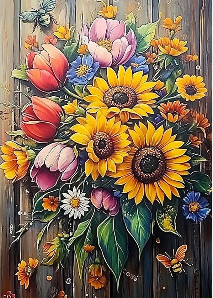 VeGuude Flowers Diamond Art Kits by VeGuude
