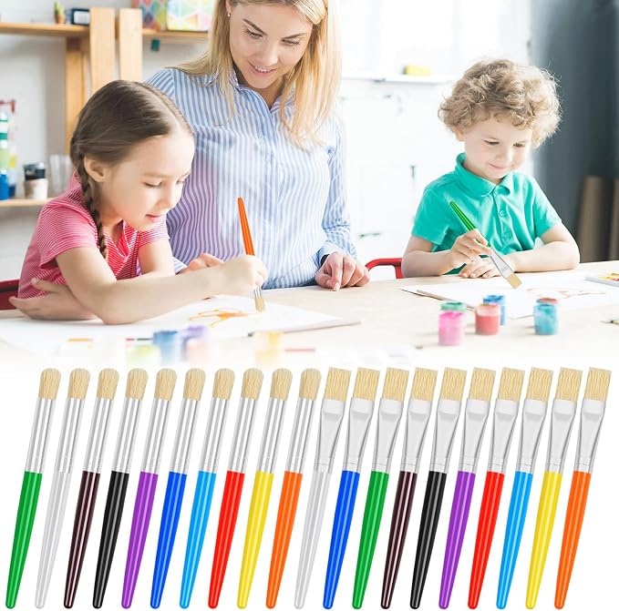 20 Pcs Kids Paint Brushes - Image 6