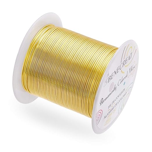 BENECREAT 18 Gauge 32 Yards Gold Jewelry Wire - Image 8
