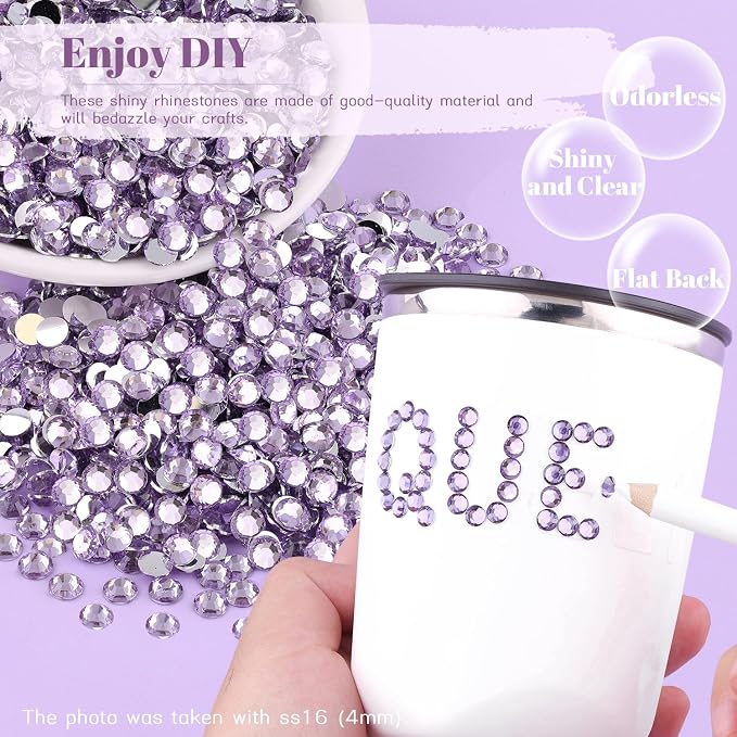 4000PCS 5mm Resin Rhinestones in Bulk, Bedazzling Flatback Crystals Rhinestones - Image 4