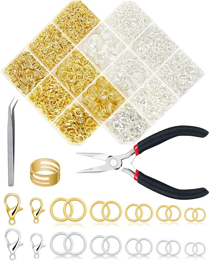 FIVEIZERO 2400pcs Jump Rings Kit by FIVEIZERO