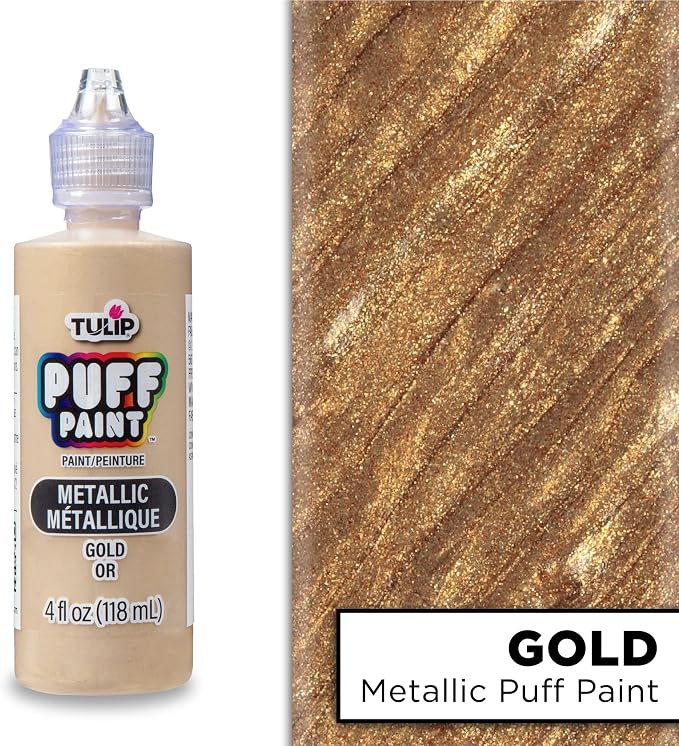 Tulip Puff Fabric Paint Metallic Finish, Permanent Craft Paint - Image 2