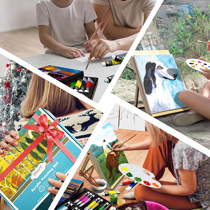 Inburit Art Acrylic Paint Set for Adults & Kids - Image 9