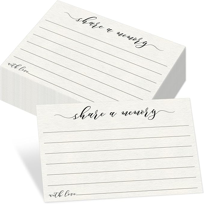 55 PCS Share A Memory Cards, Memory Card Keepsakes by VANTASII