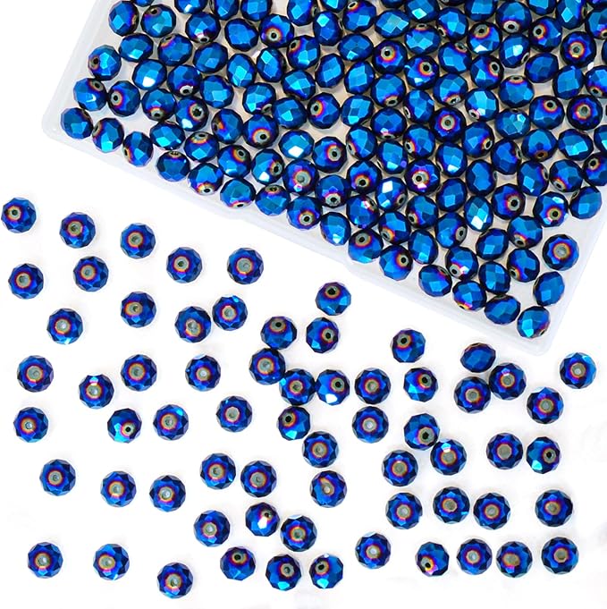 220Pcs 10mm Crystal Glass Beads by Laopottbeads