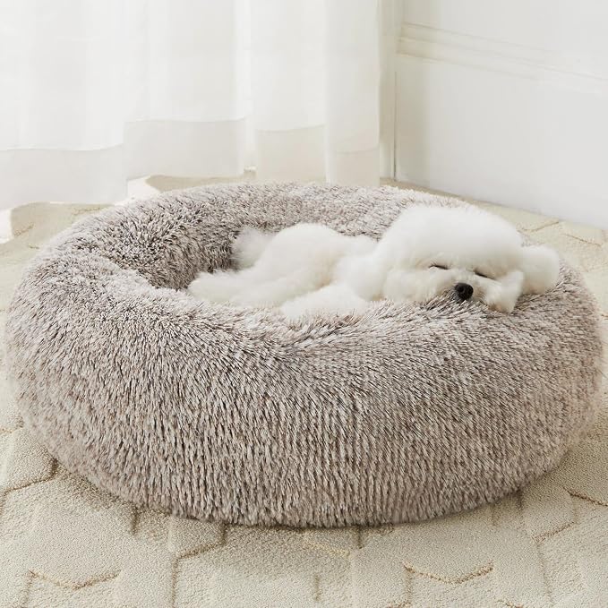 WNPETHOME Calming Dog Beds for Large Dogs, Anti-Anxiety Donut Large pet Bed by WNPETHOMEPETSHOME