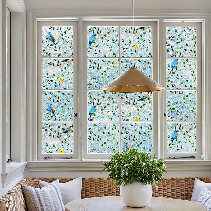 DKTIE Country Rustic Stain Glass Window Film - Image 4