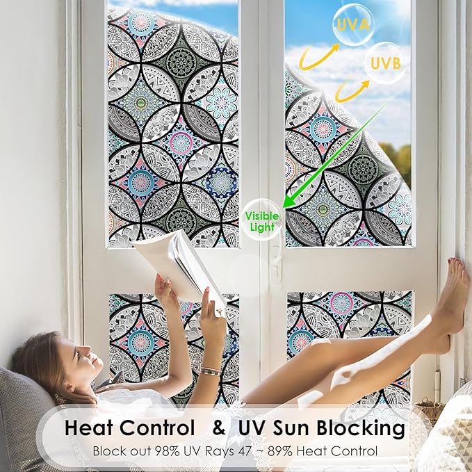 DKTIE Static Cling Decorative Window Film - Image 3