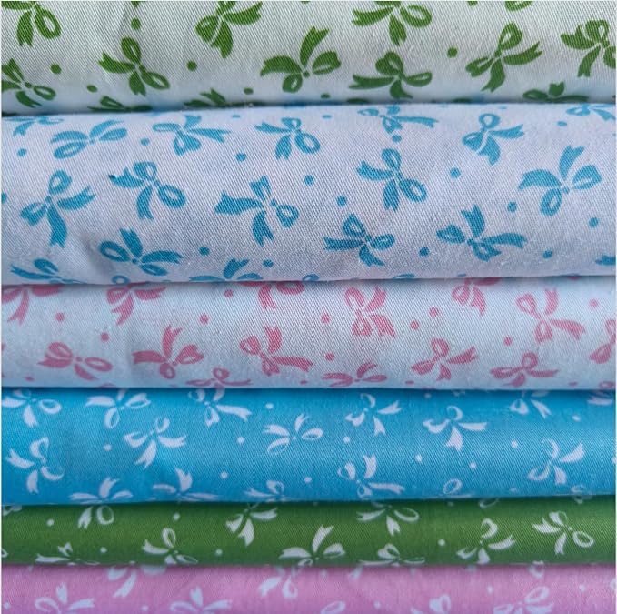 Cotton Fabric DIY Making Supplies Quilting Patchwork Fabric Fat Quarter Bundles by Antetek