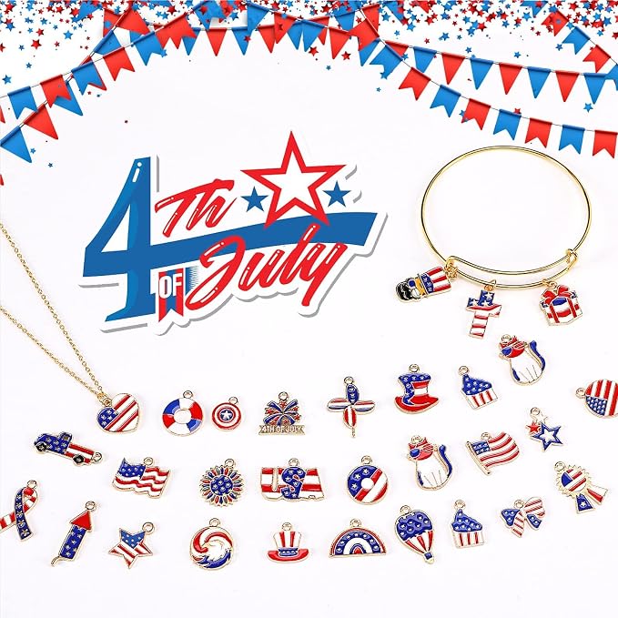 MARFOREVER Patriotic 4th of July Charms - Image 2