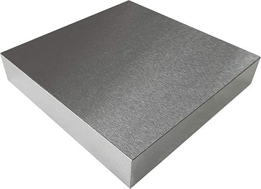 HimaPro Steel Bench Block 4"x4" Flat Anvil Jewelers Tool Metal Bench Block for Jewelry & Stamping (4''x4''x3/4'')