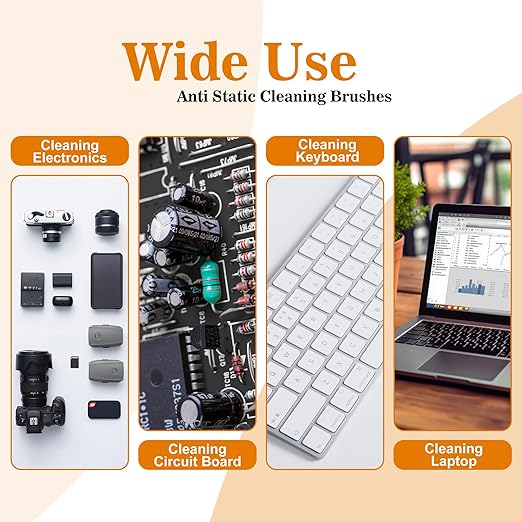 Small Portable Nylon Anti Static Brushes Electronics Computer Keyboard Laptop - Image 2