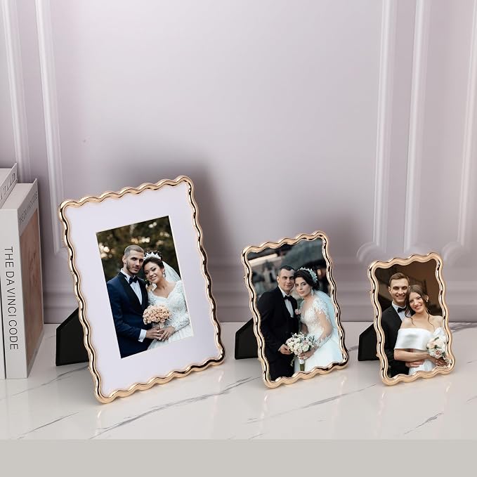 5x7'' Hi-End Zinc Alloy Gold Picture Frame - Image 5