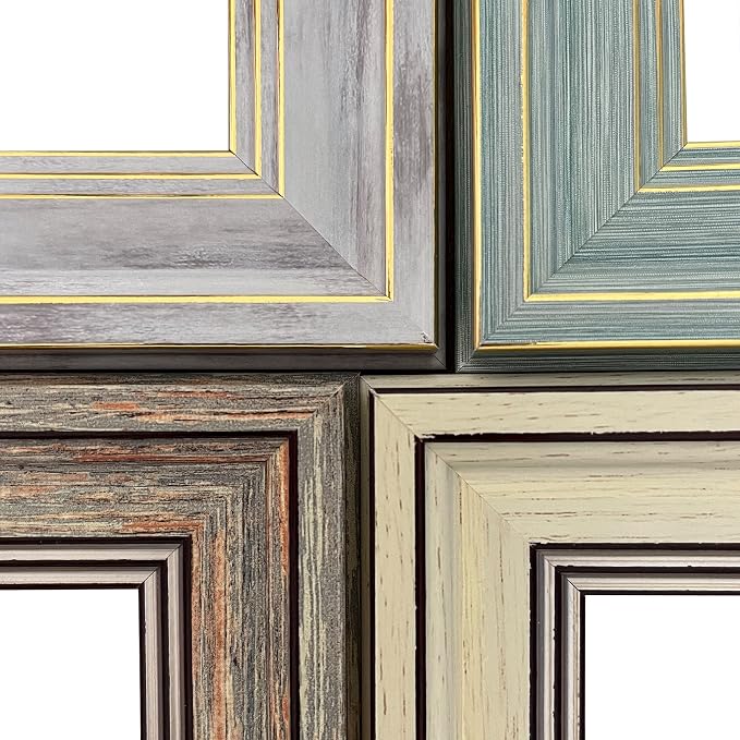LUCKYLIFE 8x10 Picture Frame Set of 4, Rustic Farmhouse Picture Frames - Image 5